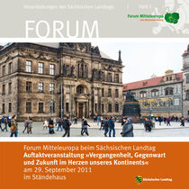Deckblat der Publikation zur Auftaktveranstaltung des Forum Mitteleuropa