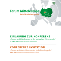 Einladungsflyer Forum Mitteleuropa 2026 / Invitation flyer Forum Central Europe 2026