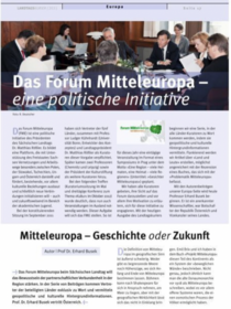Titelbild der Broschüre Mitteleuropa – Geschichte oder Zukunft (2013)