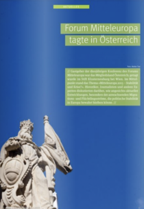 Titelbild der Broschüre Stabilität und Krise? - Forum Mitteleuropa tagte in Niederösterreich (2015)